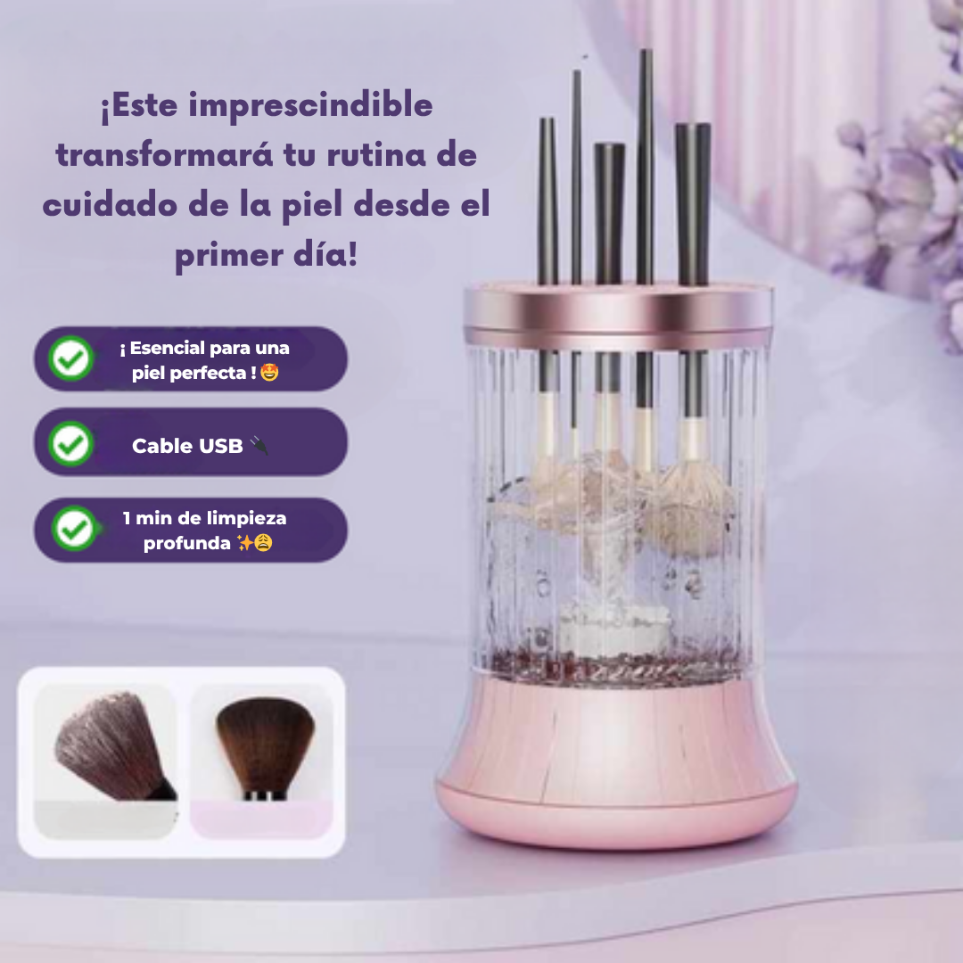 ¡Limpiador de Brochas Eléctrico! Tu skin care empieza con brochas limpias. ✨ 💄