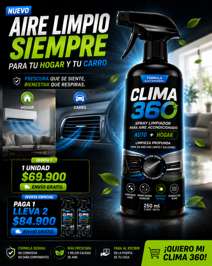 🫧Limpiador De Aire 2 en 1 - Clima 360🫧