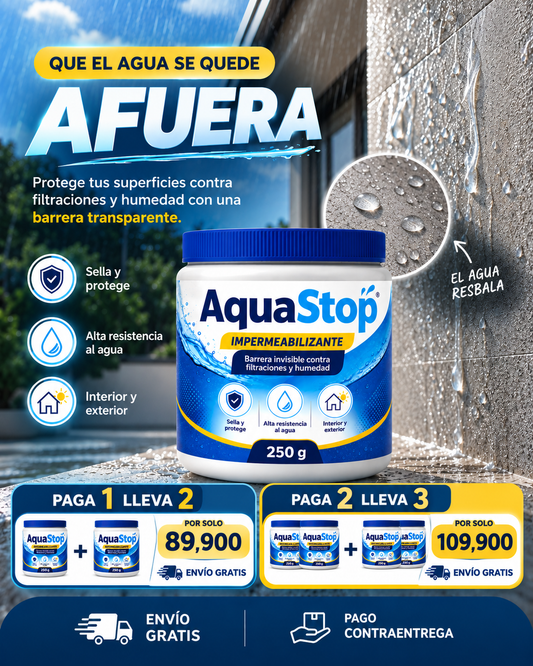 🫧AquaStop – Sellador Impermeabilizante Contra Filtraciones y Humedad💦