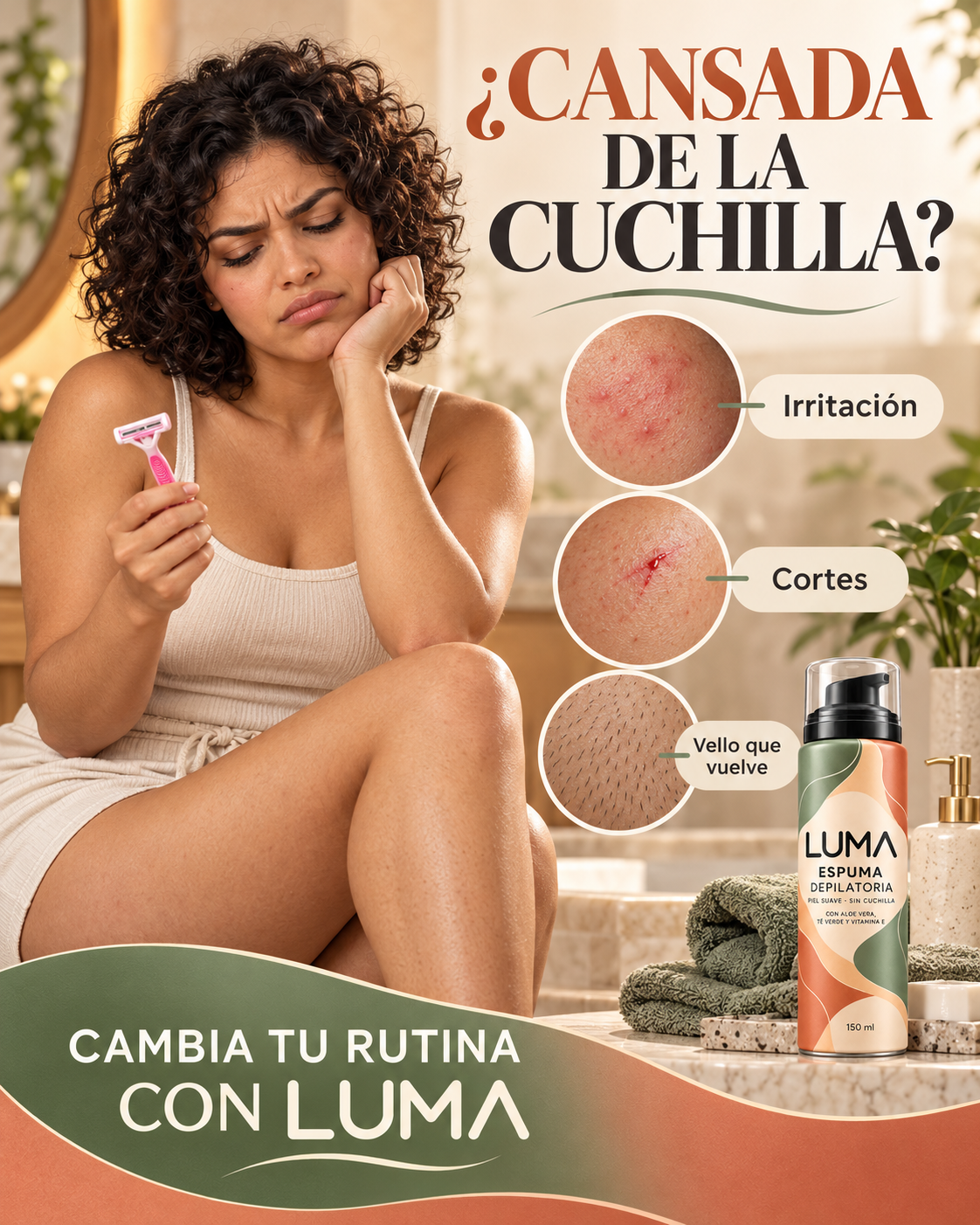 LUMA ESPUMA DEPILATORIA SIN CUCHILLA