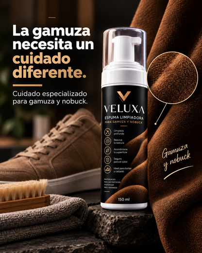 VELUXA – Renueva y Cuida tu Gamuza Como Nueva
