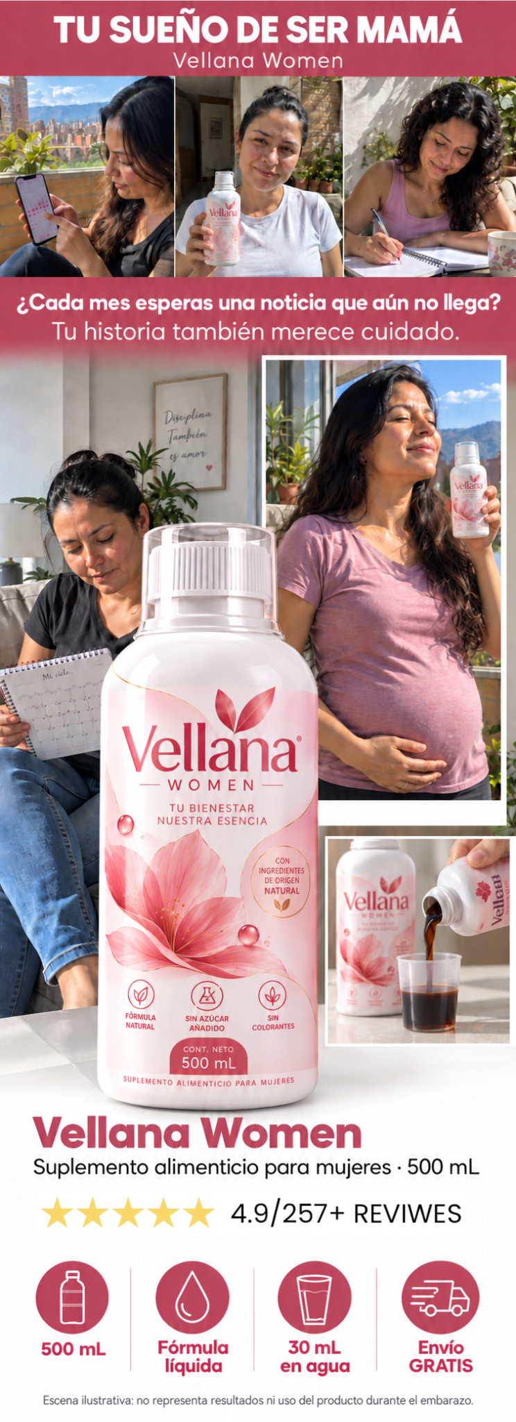 VELLANA - REGULADOR HORMONAL + GUIA ALIMENTICIA