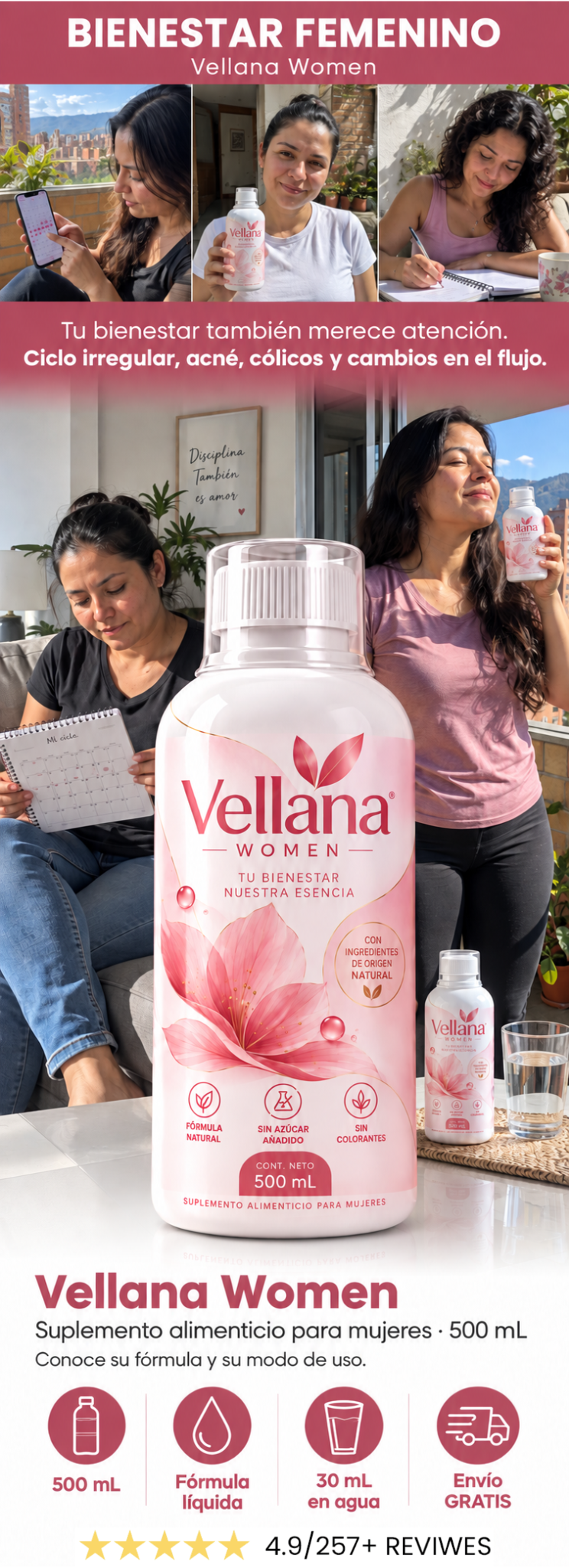 Vellana- Regulador Hormonal + Guia Alimenticia