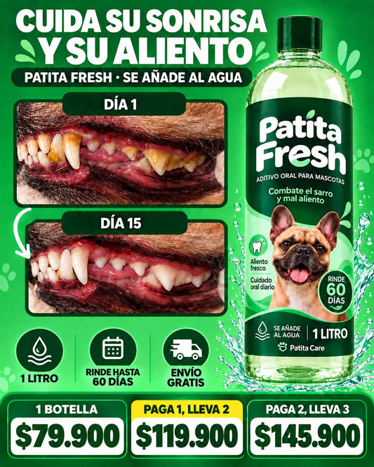 Patita fresh -elimina sarro y mal aliento